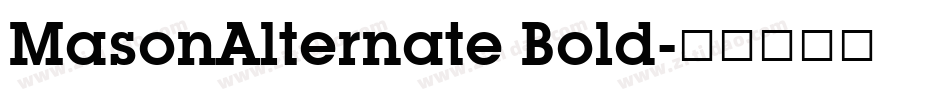 MasonAlternate Bold字体转换